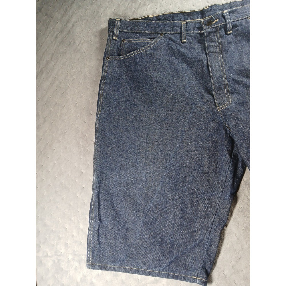✨️Vintage Dickies Denim Carpenter Shorts Men's Size 42 Dark Wash Baggy Skater✨️ - Picture 5 of 7